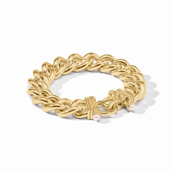Brand New. $235 Dolce Demi Link Bracelet Size Large (long) Color: gold